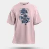 Nalu English Paper Meinjittu Vandhu Film Kattriya Nee Men/Unisex Oversized T-Shirt in Light Baby Pink Color