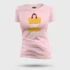 Yaar Ange Yaarada Ange Women's T-Shirt in Light Baby Pink Color
