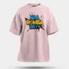Naa Romba Bisyy Men/Unisex Oversized T-Shirt in Light Baby Pink Color