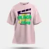 Idhu Ulaga Nadipu Da Sami Men/Unisex Oversized T-Shirt in Light Baby Pink Color