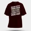 Naan Eppo Varuven, Eppadi Varuvennu, Yaarukum Theriyadhu Men/Unisex Oversized T-Shirt in Maroon Color