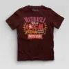 Vaazhkayila Sila Adigal Vizha Dhan Seyiyum Boys Round Neck T-Shirt in Maroon Color