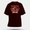 Vaazhkayila Sila Adigal Vizha Dhan Seyiyum Men/Unisex Oversized T-Shirt in Maroon Color