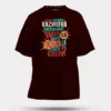 Orthanukku Ullooru La Kazhudha Meiykave Vakku Ila Men/Unisex Oversized T-Shirt in Maroon Color