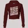 Naan Eppo Varuven, Eppadi Varuvennu, Yaarukum Theriyadhu Women's Crop Hoodies in Maroon Color