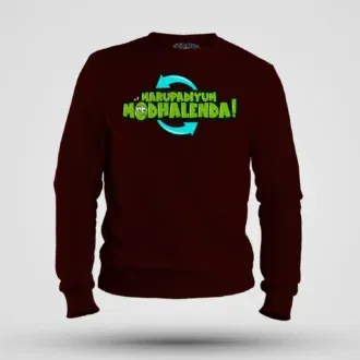 Marupadiyum Modhalenda! Men/Unisex Sweatshirt in Maroon Color