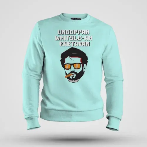 Ungoppan whistle ah kaetavan men/unisex sweatshirt in mint color