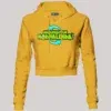 Marupadiyum Modhalenda! Women's Crop Hoodies in Mustard Yellow Color