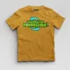 Marupadiyum Modhalenda! Boys Round Neck T-Shirt in Mustard Yellow Color
