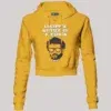 Ungoppan Whistle Ah Kaetavan Women's Crop Hoodies in Mustard Yellow Color