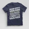 Naan Eppo Varuven, Eppadi Varuvennu, Yaarukum Theriyadhu Boys Round Neck T-Shirt in Navy Blue Color