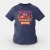 Vaazhkayila Sila Adigal Vizha Dhan Seyiyum Girls Round Neck T-Shirt in Navy Blue Color