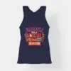 Vaazhkayila Sila Adigal Vizha Dhan Seyiyum Women's Tank Top in Navy Blue Color