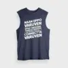 Naan Eppo Varuven, Eppadi Varuvennu, Yaarukum Theriyadhu Men/Unisex Tank Top in Navy Blue Color