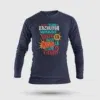 Orthanukku Ullooru La Kazhudha Meiykave Vakku Ila Men/Unisex Long Sleeve T-Shirt in Navy Blue Color