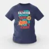 Orthanukku Ullooru La Kazhudha Meiykave Vakku Ila Girls Round Neck T-Shirt in Navy Blue Color