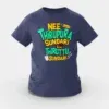 Nee Thirupura Sundari Illa Thiruttu Sundari Girls Round Neck T-Shirt in Navy Blue Color
