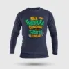 Nee Thirupura Sundari Illa Thiruttu Sundari Men/Unisex Long Sleeve T-Shirt in Navy Blue Color
