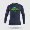 Marupadiyum Modhalenda! Men/Unisex Long Sleeve T-Shirt in Navy Blue Color