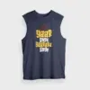Yaar Ange Yaarada Ange Men/Unisex Tank Top in Navy Blue Color