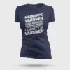 Naan Eppo Varuven, Eppadi Varuvennu, Yaarukum Theriyadhu Women's T-Shirt in Navy Blue Color