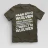 Naan Eppo Varuven, Eppadi Varuvennu, Yaarukum Theriyadhu Boys Round Neck T-Shirt in Olive Green Color