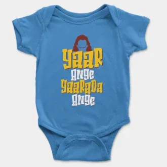 Yaar Ange Yaarada Ange Onesie/Romper in Orchid Blue Color