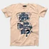 Nalu English Paper Meinjittu Vandhu Film Kattriya Nee Men/Unisex T-Shirt in Peach Color