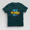 Naa Romba Bisyy Boys Round Neck T-Shirt in Petrol Blue Color