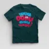 Innuma Indha Ooru Namala Nambudhu Boys Round Neck T-Shirt in Petrol Blue Color