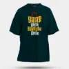 Yaar Ange Yaarada Ange Men/Unisex Oversized T-Shirt in Petrol Blue Color