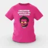 Ungoppan Whistle Ah Kaetavan Girls Round Neck T-Shirt in Pink Color