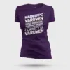 Naan Eppo Varuven, Eppadi Varuvennu, Yaarukum Theriyadhu Women's T-Shirt in Purple Color