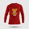 Yaar Ange Yaarada Ange Men/Unisex Long Sleeve T-Shirt in Red Color