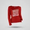 Naan Eppo Varuven, Eppadi Varuvennu, Yaarukum Theriyadhu Women's Long Sleeve T-Shirt in Red Color