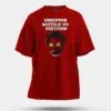 Ungoppan Whistle Ah Kaetavan Men/Unisex Oversized T-Shirt in Red Color