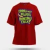 Onnu Inga Irukku, Innonu Enga Men/Unisex Oversized T-Shirt in Red Color