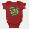 Onnu Inga Irukku, Innonu Enga Onesie/Romper in Red Color