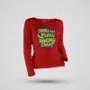 Onnu Inga Irukku, Innonu Enga Women's Long Sleeve T-Shirt in Red Color