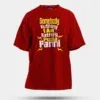 Somebody Kuthing Iam Kathing Men/Unisex Oversized T-Shirt in Red Color