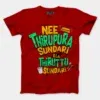 Nee Thirupura Sundari Illa Thiruttu Sundari Men/Unisex T-Shirt in Red Color