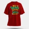 Nee Thirupura Sundari Illa Thiruttu Sundari Men/Unisex Oversized T-Shirt in Red Color
