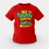 Nee Thirupura Sundari Illa Thiruttu Sundari Girls Round Neck T-Shirt in Red Color