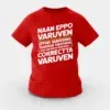 Naan Eppo Varuven, Eppadi Varuvennu, Yaarukum Theriyadhu Girls Round Neck T-Shirt in Red Color