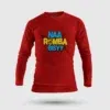 Naa Romba Bisyy Men/Unisex Long Sleeve T-Shirt in Red Color