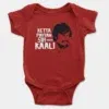 Ketta Payyan Sir Indha Kaali Onesie/Romper in Red Color