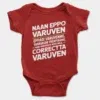 Naan Eppo Varuven, Eppadi Varuvennu, Yaarukum Theriyadhu Onesie/Romper in Red Color