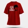 Ketta Payyan Sir Indha Kaali Men/Unisex Oversized T-Shirt in Red Color