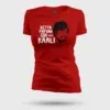 Ketta Payyan Sir Indha Kaali Women's T-Shirt in Red Color