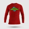 Marupadiyum Modhalenda! Men/Unisex Long Sleeve T-Shirt in Red Color